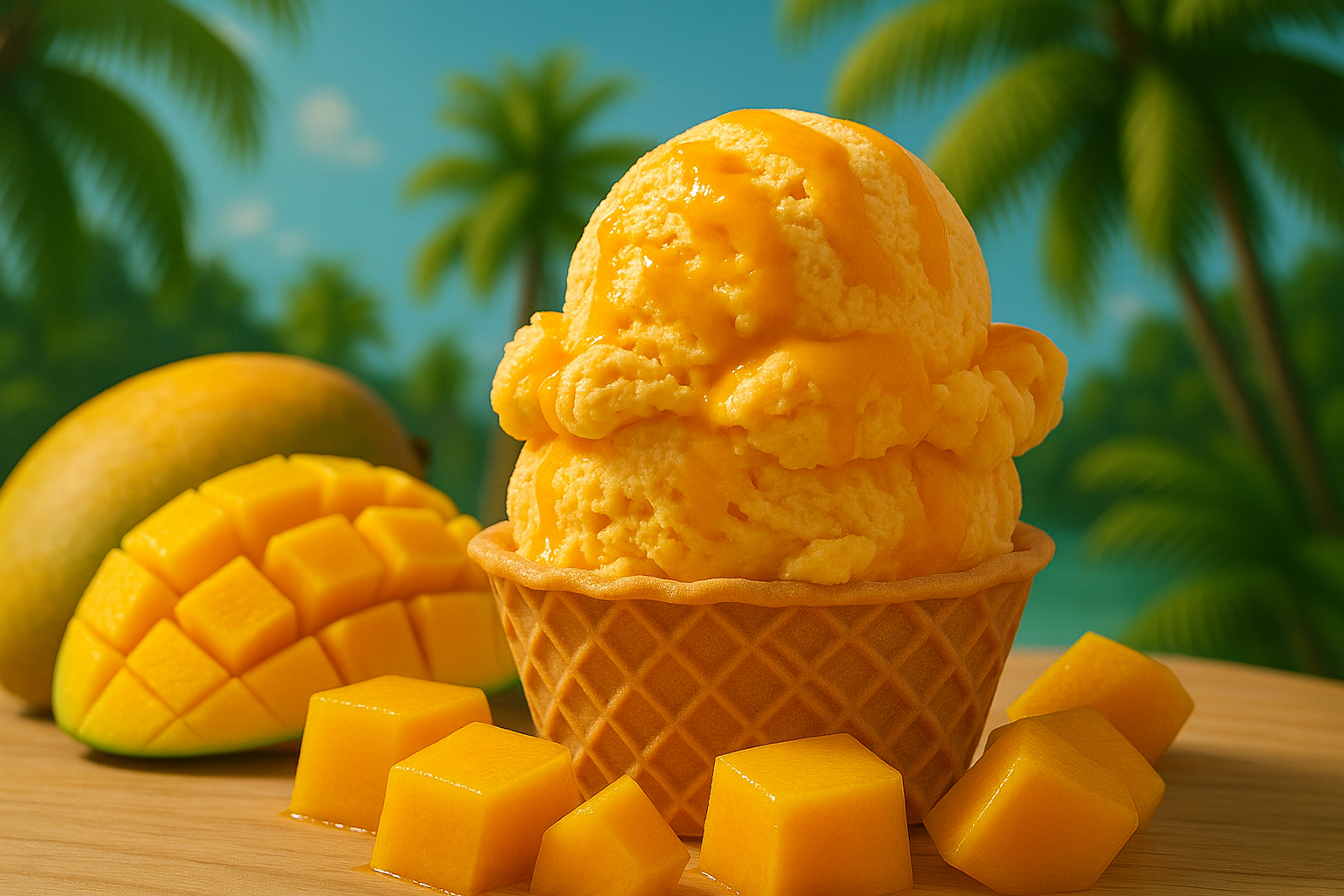 Mango Mania ice-cream